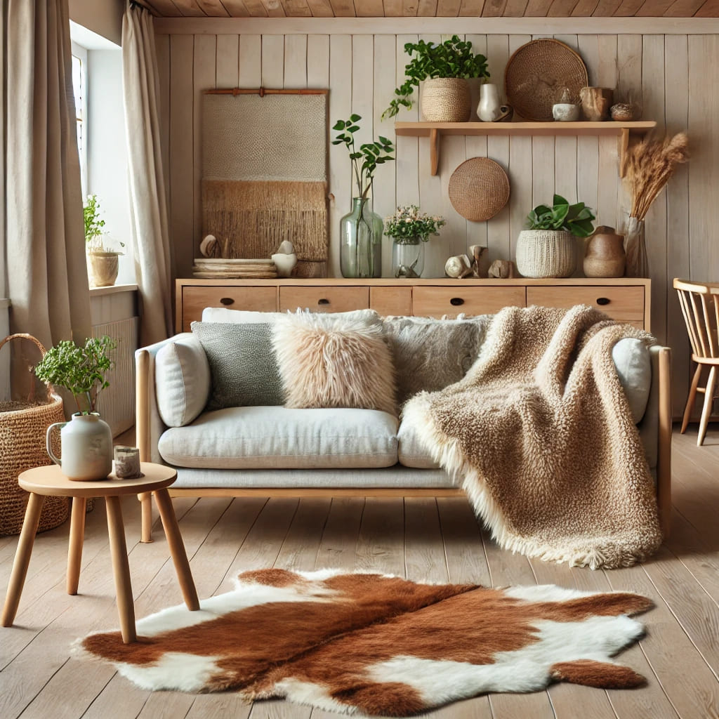 İskandinav mobilyalar ile post halı 